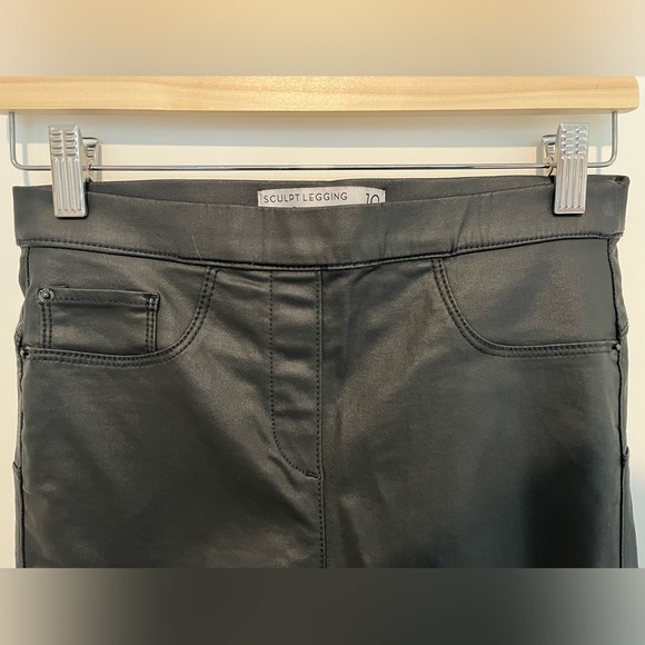 Next Leather-Look Leggings. UK size 10 - Picture 4 of 5
